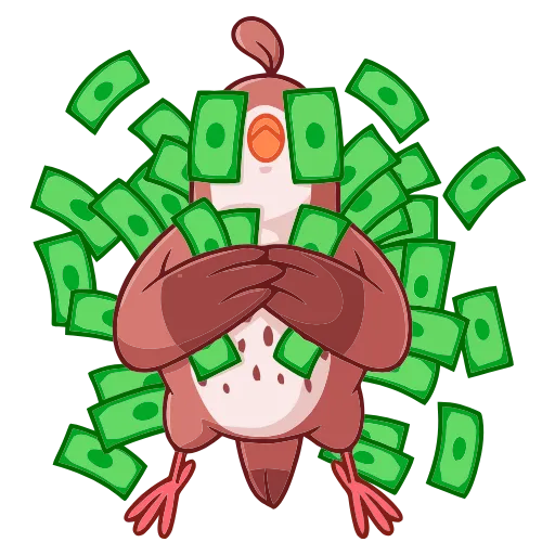 🤑 Эмодзи «Птичка» для Telegram