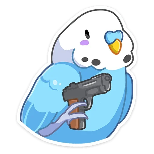 🔫 Стикер «Попуги» для Telegram