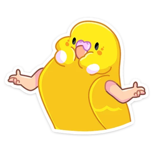 🤷‍♂️ Стикер «Попуги» для Telegram
