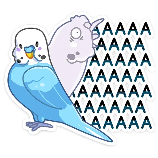 😱 Стикер «Попуги» для Telegram