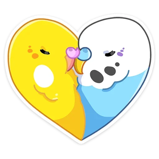 ❤️ Стикер «Попуги» для Telegram