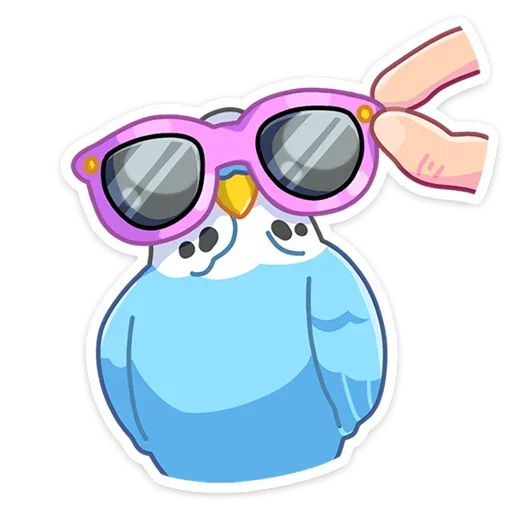 😎 Стикер «Попуги» для Telegram