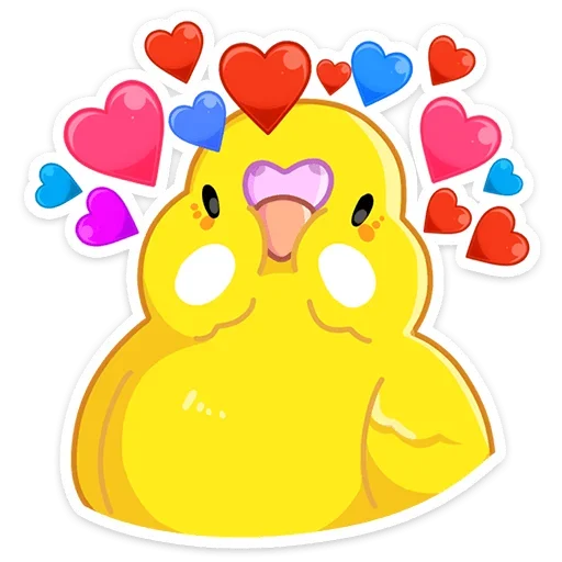 ❤️ Стикер «Попуги» для Telegram