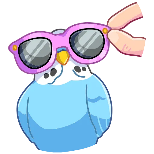 😎 Эмодзи «Попуги» для Telegram