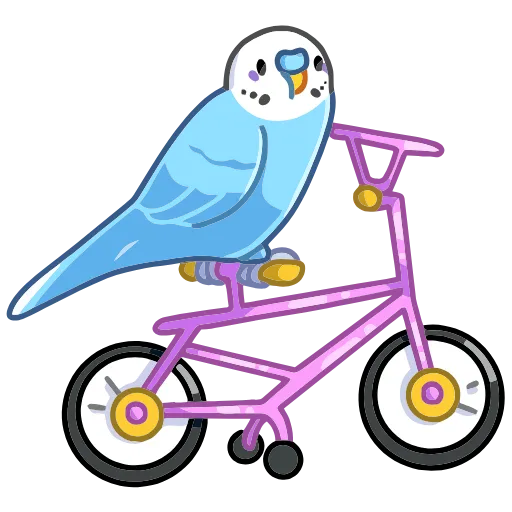 🚴‍♂️ Эмодзи «Попуги» для Telegram