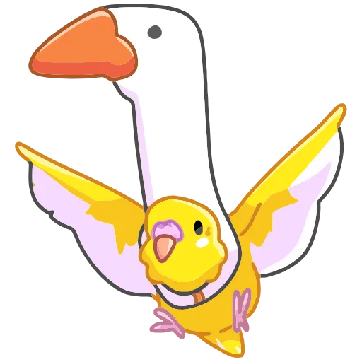 🦢 Эмодзи «Попуги» для Telegram