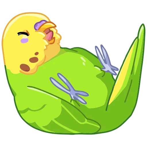 😂 Эмодзи «Попуги» для Telegram