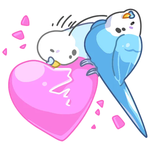 ❤️ Эмодзи «Попуги» для Telegram