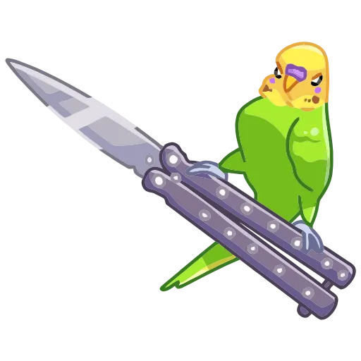 🔪 Эмодзи «Попуги» для Telegram
