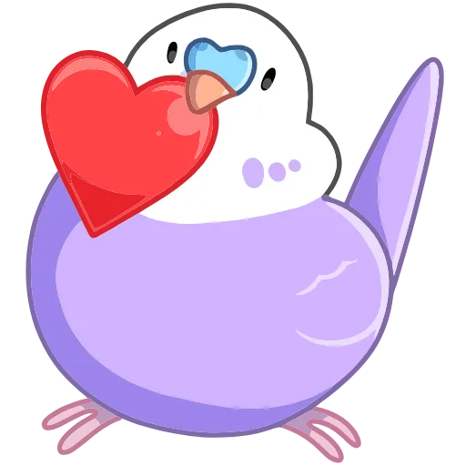 ❤️ Эмодзи «Попуги» для Telegram