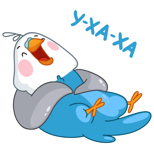 🤣 Стикер «Голубой Птенчик» для Telegram