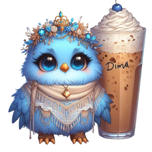 ☕️ Стикер «Bird of Happiness» для Telegram
