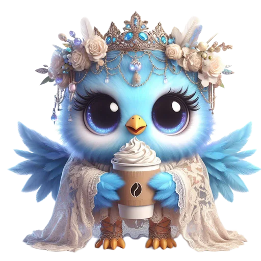 ☕️ Стикер «Bird of Happiness» для Telegram