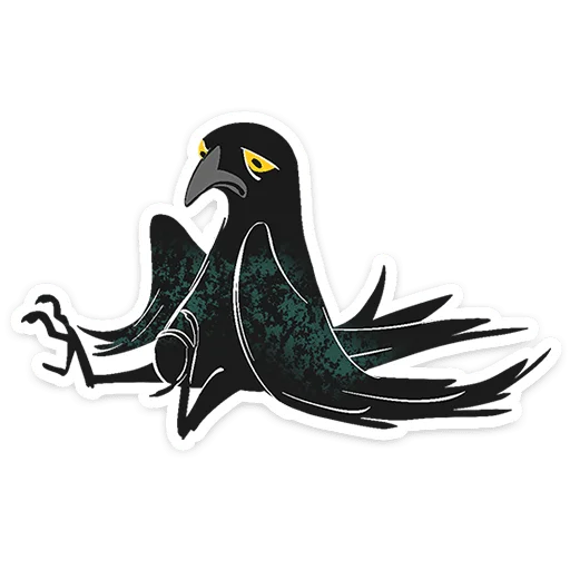 ⭐ Стикер «Ворон Морон» для Telegram