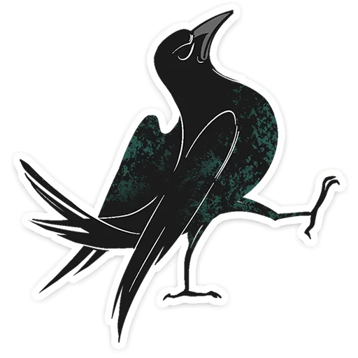 ⭐ Стикер «Ворон Морон» для Telegram