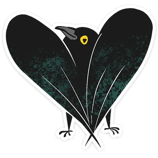 ⭐ Стикер «Ворон Морон» для Telegram