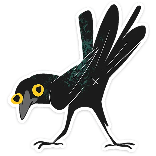 ⭐ Стикер «Ворон Морон» для Telegram