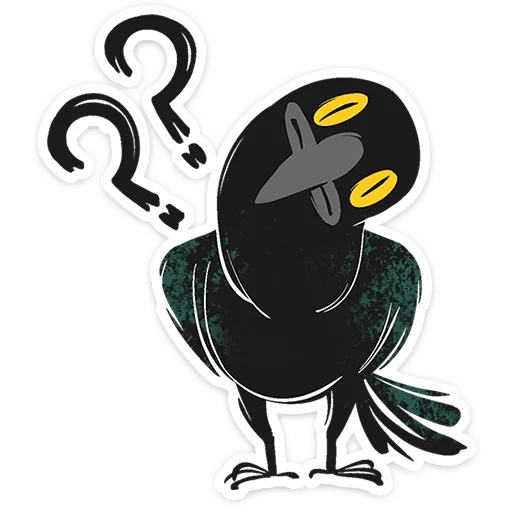 ⭐ Стикер «Ворон Морон» для Telegram
