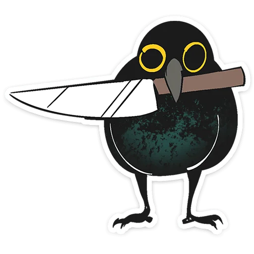 ⭐ Стикер «Ворон Морон» для Telegram