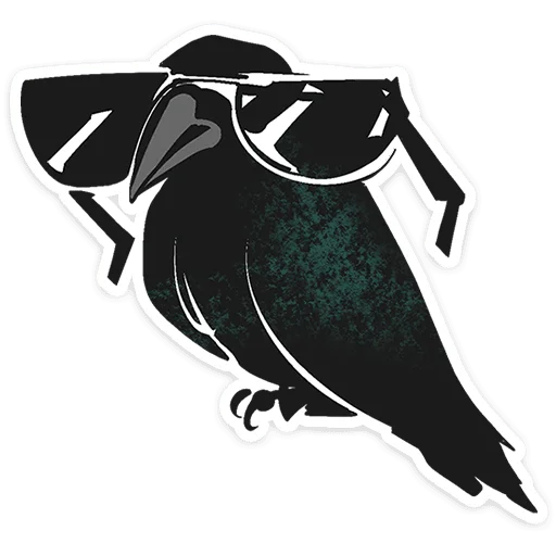 ⭐ Стикер «Ворон Морон» для Telegram