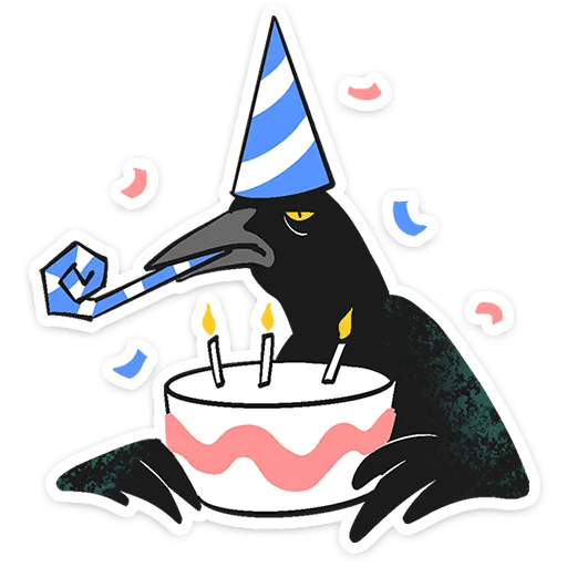⭐ Стикер «Ворон Морон» для Telegram