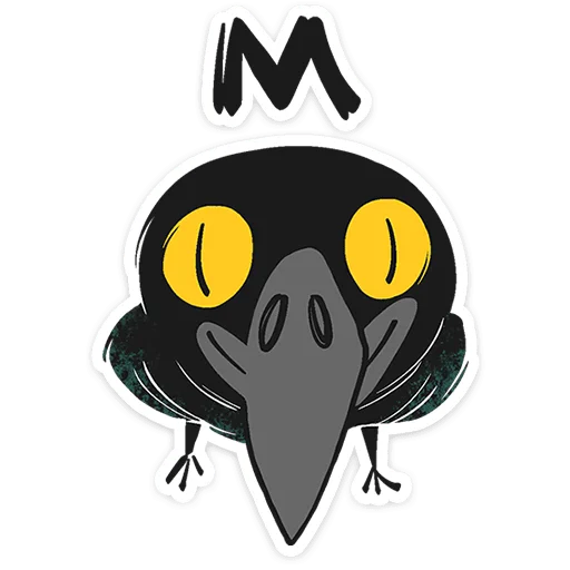 ⭐ Стикер «Ворон Морон» для Telegram