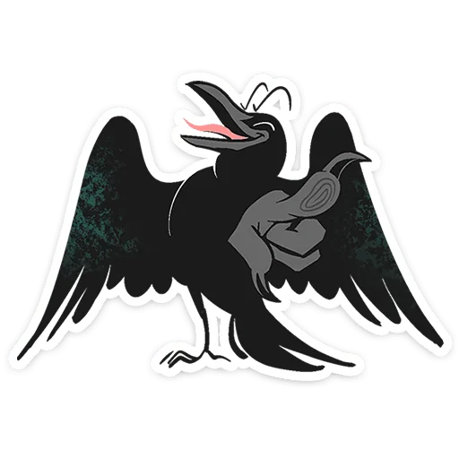 ⭐ Стикер «Ворон Морон» для Telegram