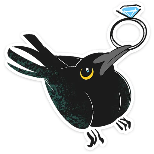 ⭐ Стикер «Ворон Морон» для Telegram