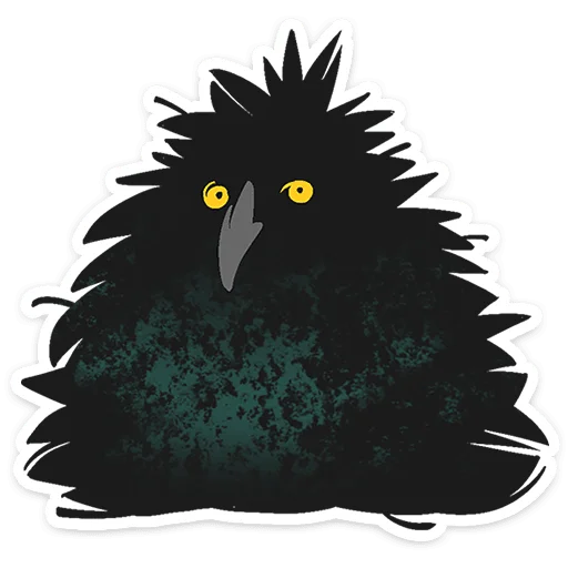 ⭐ Стикер «Ворон Морон» для Telegram