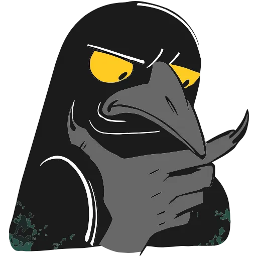 🤔 Эмодзи «Ворон Морон» для Telegram