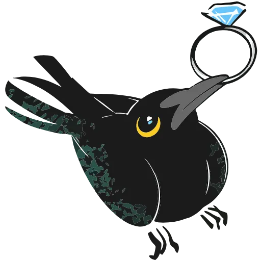 💍 Эмодзи «Ворон Морон» для Telegram