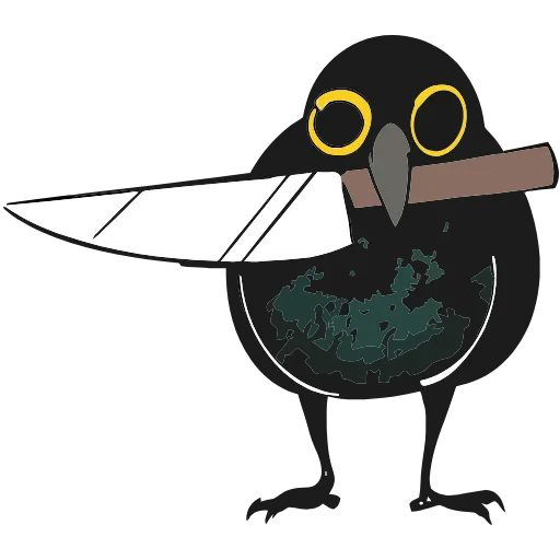 🔪 Эмодзи «Ворон Морон» для Telegram