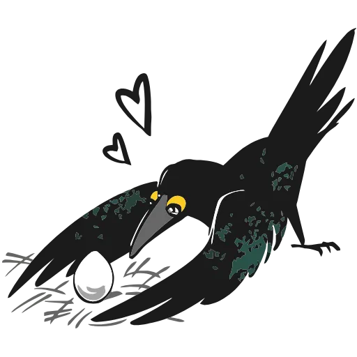 🥚 Эмодзи «Ворон Морон» для Telegram