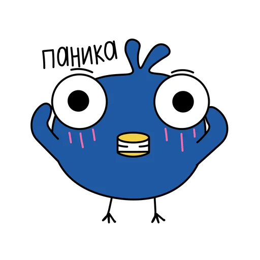 😱 Стикер «Московская птичка» для Telegram