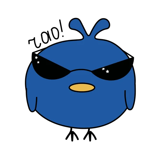 😎 Стикер «Московская птичка» для Telegram