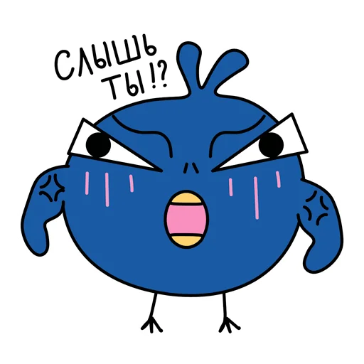 🖕 Стикер «Московская птичка» для Telegram