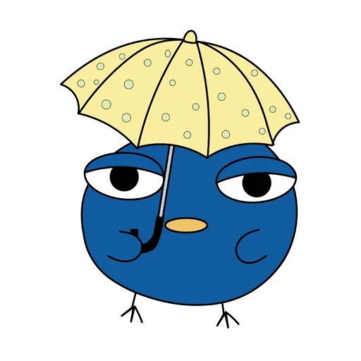 ☔️ Стикер «Московская птичка» для Telegram