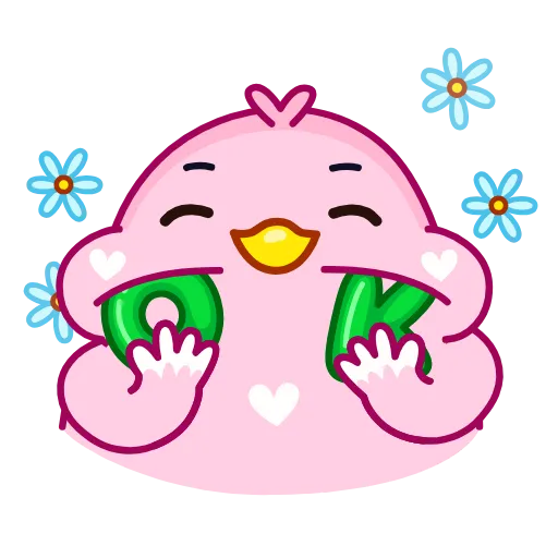👌 Стикер «Cute bird» для Telegram