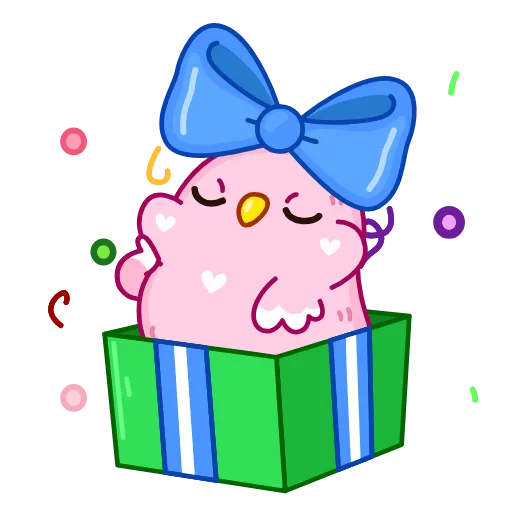 🥳 Стикер «Cute bird» для Telegram