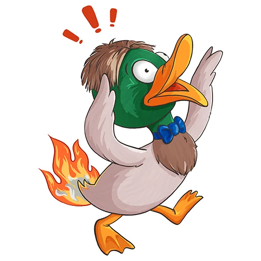 🤓 Стикер «Птичий базар» для Telegram