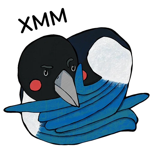 🤔 Стикер «Птичий базар» для Telegram