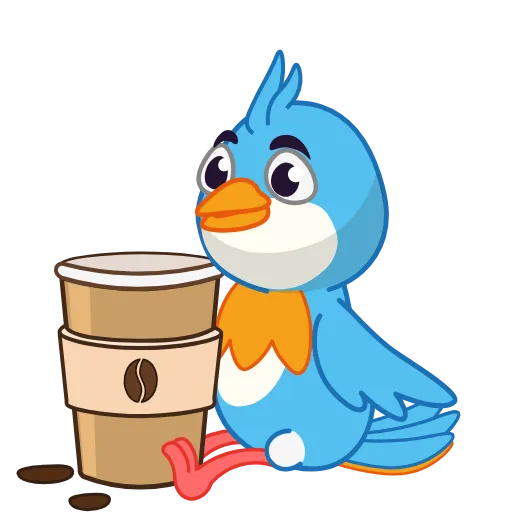 ☕️ Стикер «Birdy» для Telegram