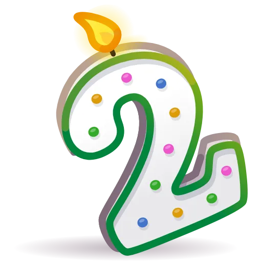 Стикер 3 birthday #cute