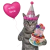 Стикер 23 С днём рождения #birthday