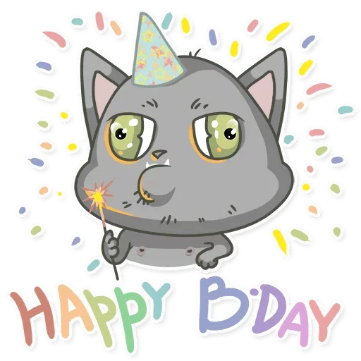 🎉 Стикер «Birthday Collection - Great Stickers» для Telegram