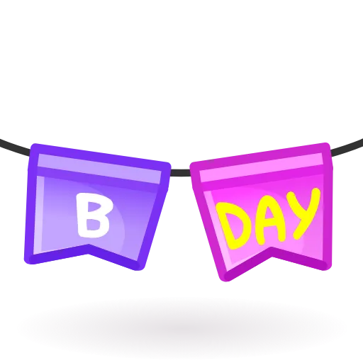 🎏 Эмодзи «birthdaytg 1» для Telegram