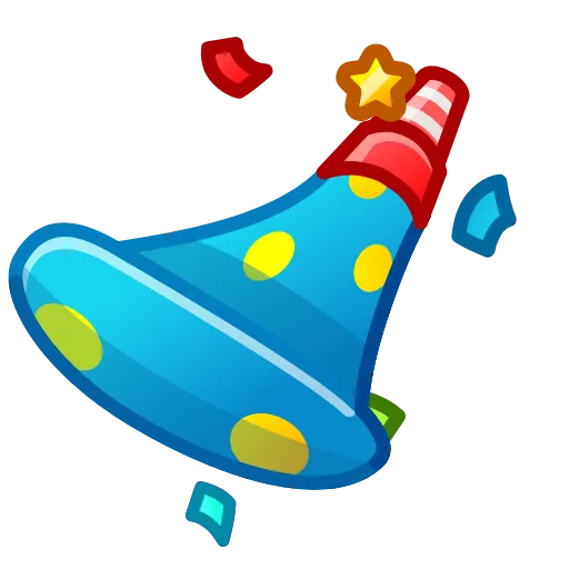 🥳 Эмодзи «birthdaytg 1» для Telegram