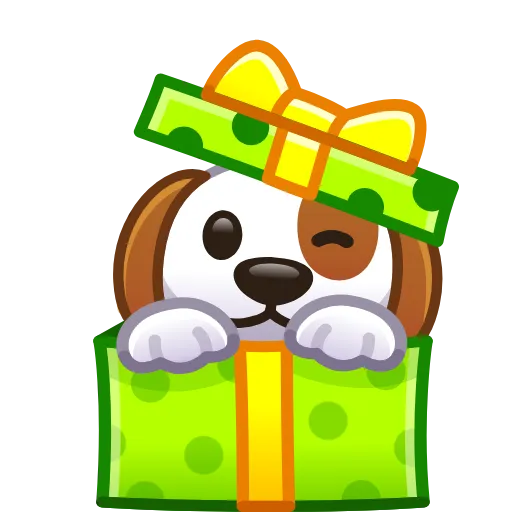 🐶 Эмодзи «birthdaytg 1» для Telegram