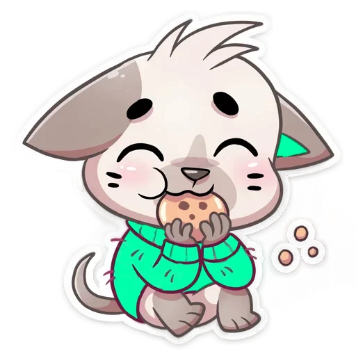 🍪 Стикер «Бисквит Green» для Telegram