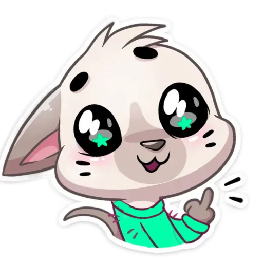 🖕 Стикер «Бисквит Green» для Telegram